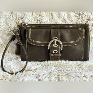 Coach Leather Wristlet
